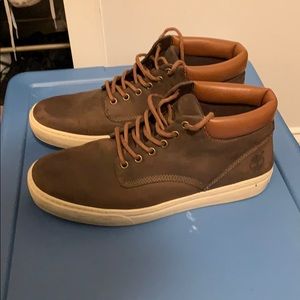 Brown chukka boot style shoe